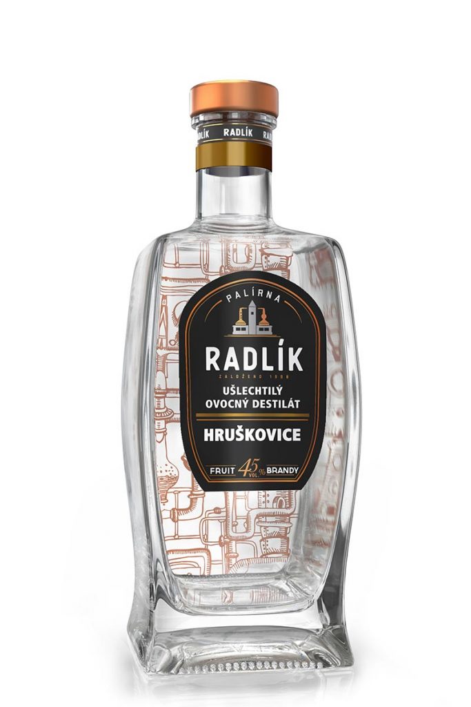 Radlík Hruškovice 45% 0,5l (holá láhev)