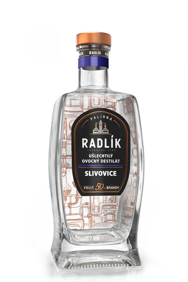 Radlík Slivovice - Silná 50% 0,5l (holá láhev)