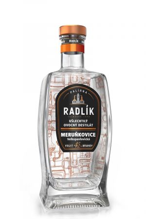 Radlík Meruňkovice 45% 0,5l (holá láhev)