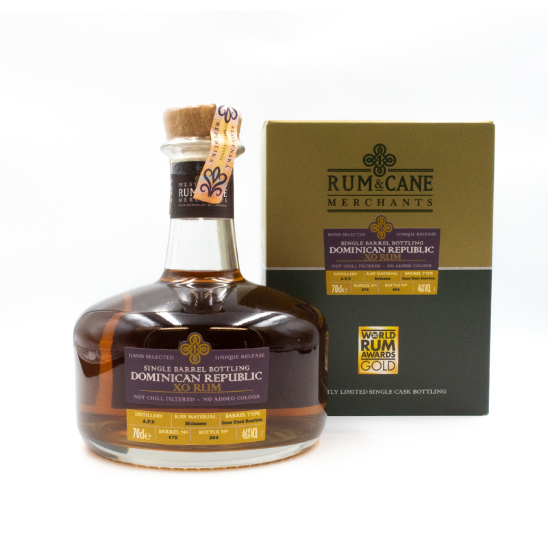 Rum & Cane Dominican republic XO 46% 0,7l (holá láhev)