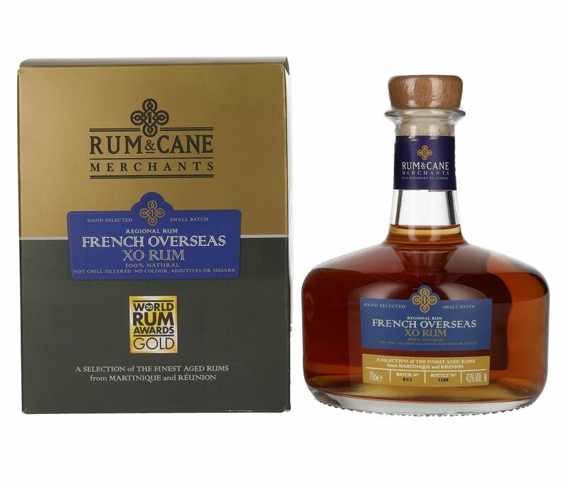 Rum & Cane French Overseas XO 43% 0,7l (karton)