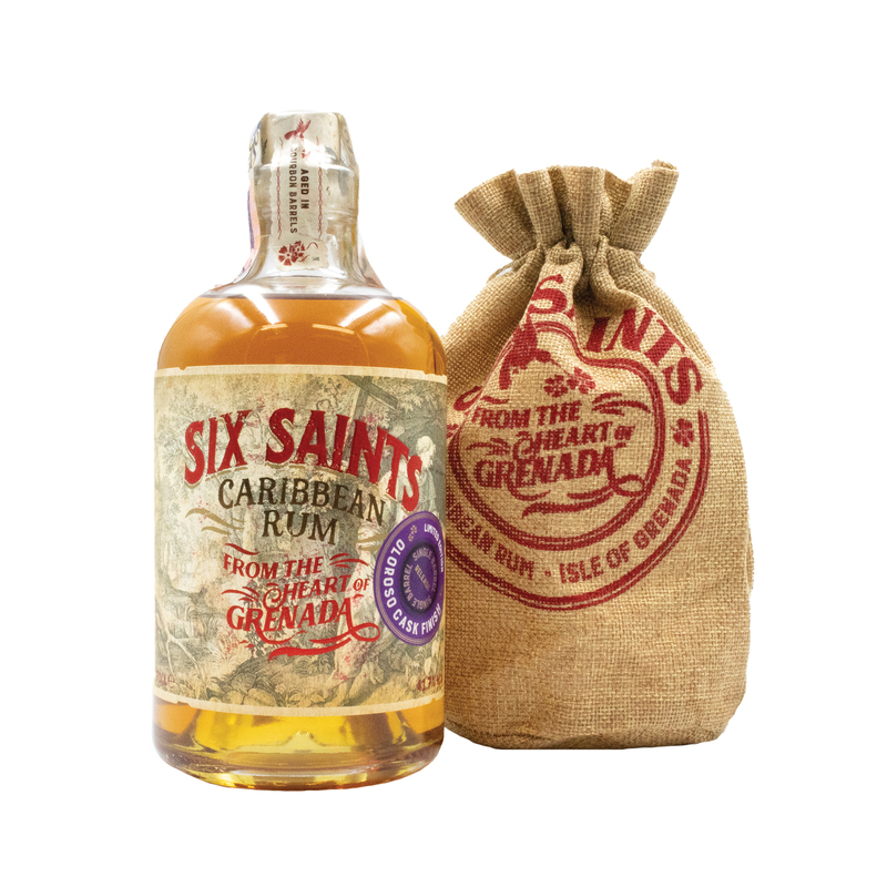 Six saint Six Saints Caribbean Oloroso Finish 41,7% 0,7 l (dárkové balení plátěný pytlík)