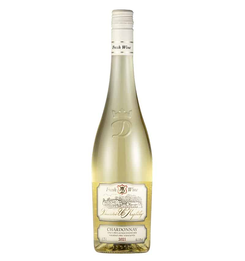 Chardonnay pozdní sběr 2022 polosuché 12% 0,75l Fresh Wine Vinařství U Kapličky