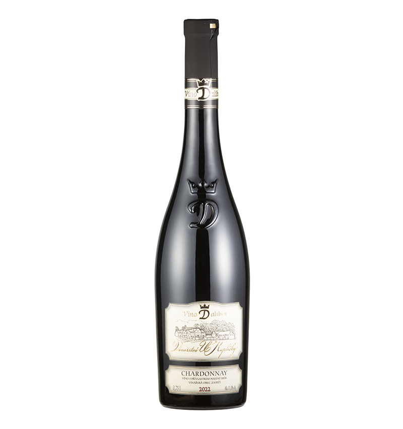 Chardonnay pozdní sběr 2022 suché 12,5% 0,75l Víno Dalibor Vinařství U Kapličky