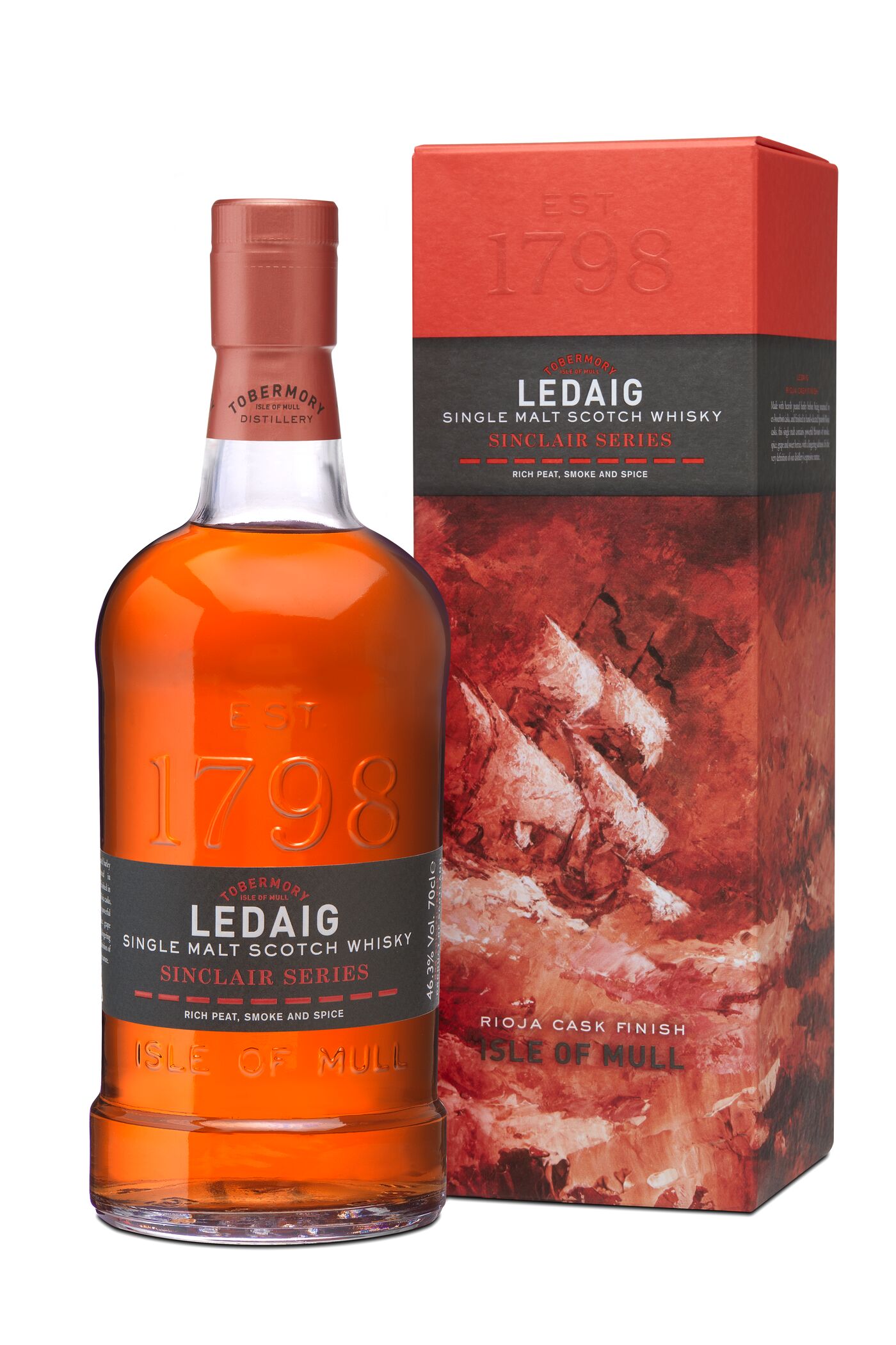 Whisky Ledaig Sinclair Series - Rioja cask finish 46,3% 0,7l (karton)