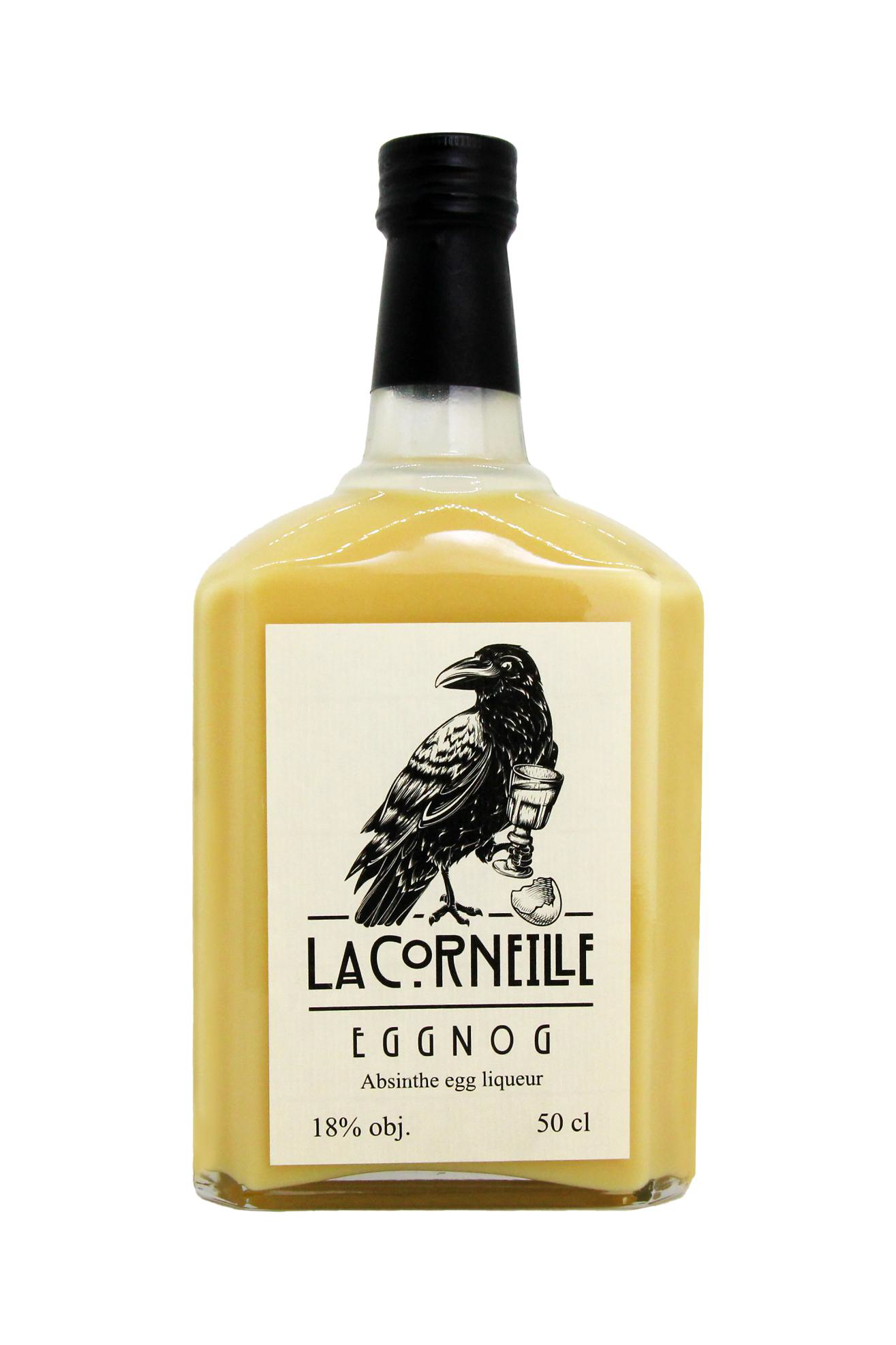 La Corneille Eggnog - vaječný likér s absinthem 18% 0,5 l (holá láhev)