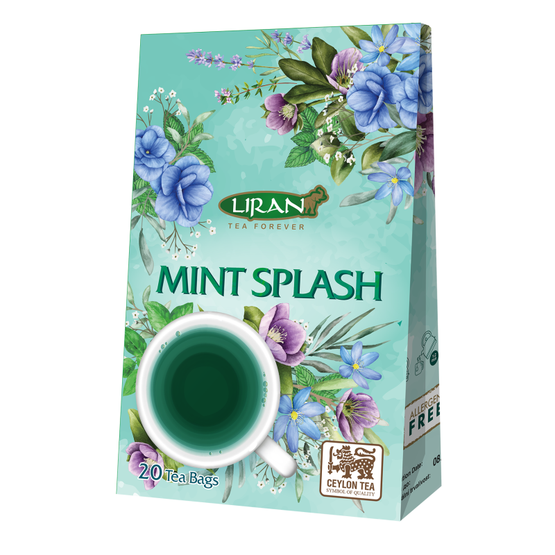 Peppermint Blue Mint Splash Blue Butterfly - mátový čaj 20x1,5g Liran