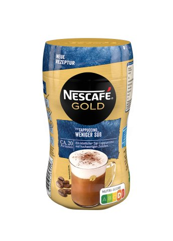 Nescafe Káva Nescafé Gold Cappuccino se sníženým obsahem cukru 250g
