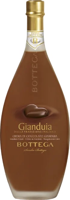 Bottega Liquore Cioccolato Gianduia Fondente - krémový čokoládový likér s lískovými ořechy 17% 0,5l (holá láhev)