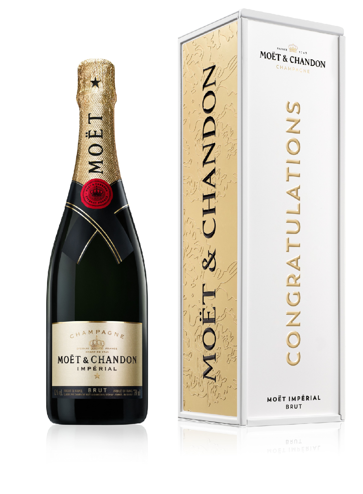 Moët & Chandon Impérial Congratulations 0,75l (dárkové plechové balení)