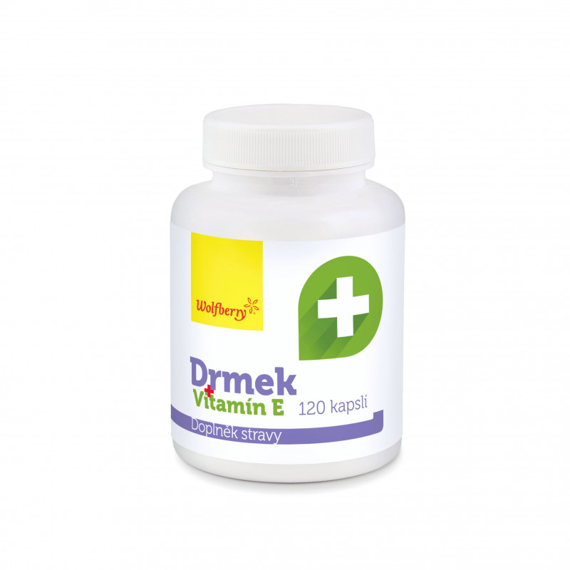 Drmek + vitamín E kapsle 120 ks Wolfberry