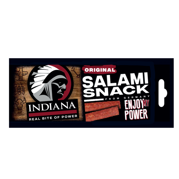 Iindiana Indiana Jerky Salami Snack Original - NOVÉ BALENÍ 18g