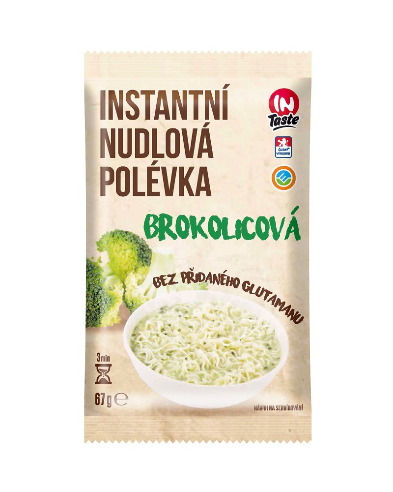 IN TASTE Brokolicová instantní nudlová polévka 67g
