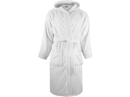 PS 481021 the one bathrobe hooded white FRONT d5c40a56 5fcf 4f01 9997 6537f1676b5a web