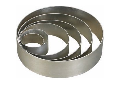 „MINI“ ráfik na tortu okrúhly Ø 85/30 mm, hliník, SCHNEIDER