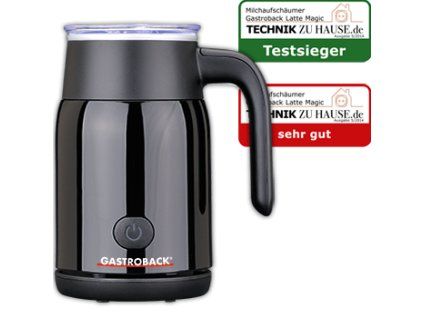 Šlehač mléka LATTE MAGIC černý, GASTROBACK 42326