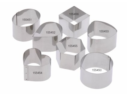 „MINI“ ráfik na tortu „ovál“ 74 x 56 mm, nehrdzavejúca oceľ, SCHNEIDER