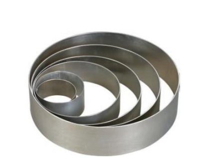 Ráfik na tortu okrúhly 220/50 mm, hliník, SCHNEIDER