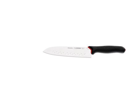 Nôž japonského typu SANTOKU, čierny, dĺžka ostria 19 cm, GIESSER - PrimeLine