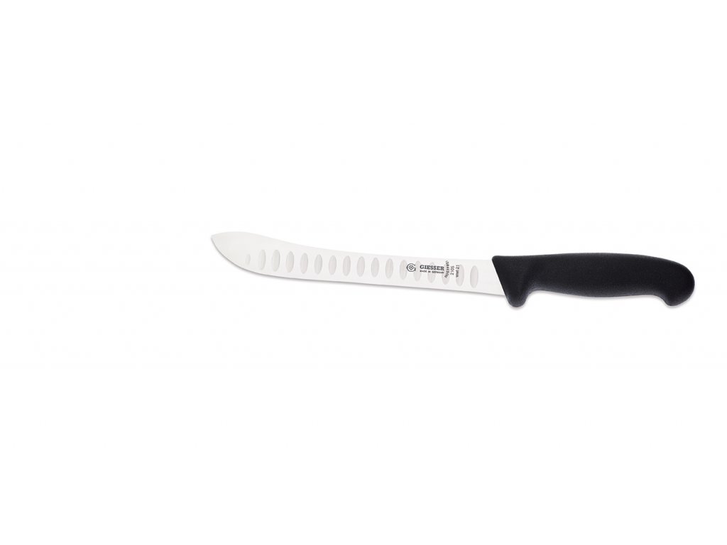 Nůž stahovací, délka ostří 21 cm, černý, GIESSER