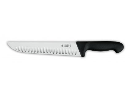 Nůž řeznický, délka ostří 21 cm, nelepivá úprava, černý, GIESSER