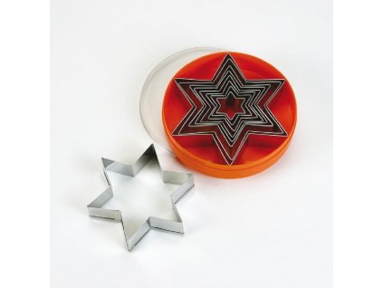 Sada vykrajovátek 9 ks, hladká hvězdička, SCHNEIDER