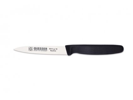 Nůž na zeleninu, černý, délka ostří 10 cm, GIESSER