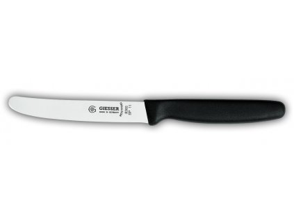 Nůž univerzální, černý, délka hladkého ostří 11 cm, GIESSER
