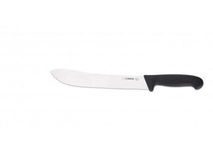 Nůž řeznický - sádlák, délka ostří 24 cm, černý, GIESSER