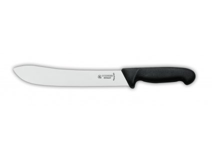 Nůž řeznický - sádlák, délka ostří 21 cm, černý, GIESSER