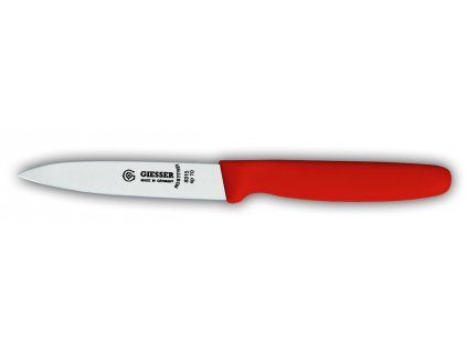 Nůž na zeleninu, červený, délka ostří 10 cm, GIESSER