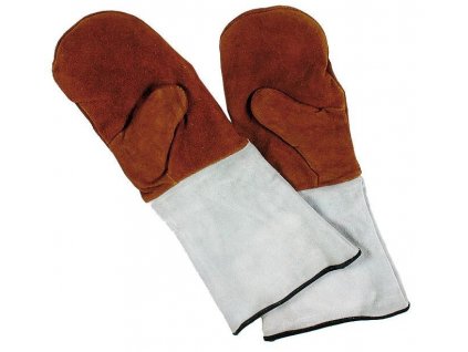 Pekařské rukavice kožené, délka 45 cm, do 250 ºC
