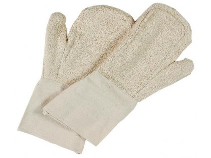 Pekařské rukavice bavlněné, délka 40 cm, do 200 ºC