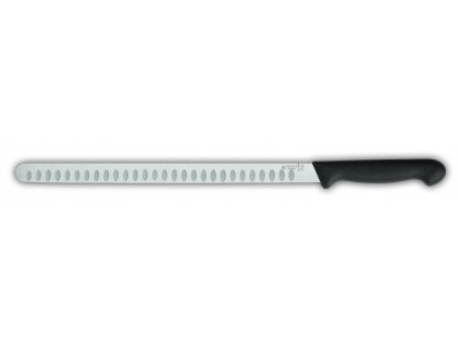 Nůž filetovací s výbrusy v čepeli, černý, délka ostří 31 cm, flexibilní, GIESSER
