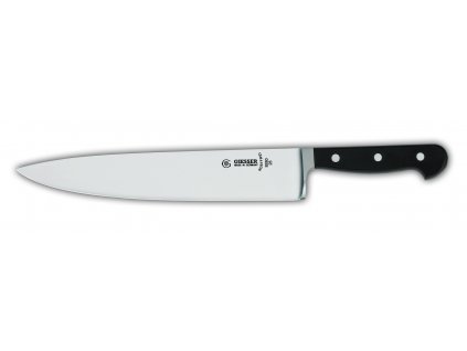 Nůž kuchařský - široký, kovaný, černý, délka ostří 30 cm, GIESSER