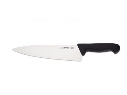 Nůž kuchařský - široký, černý, délka ostří 26 cm, GIESSER