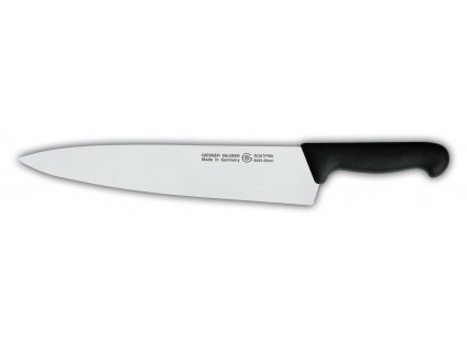 Nůž kuchařský - široký, černý, délka ostří 31 cm, GIESSER