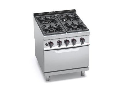 4 - Plynový sporák so statickou rúrou GN 2/1  - BERTO´S