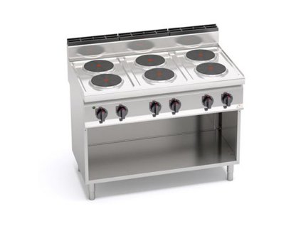 Elektrický sporák 6 x 2,6 kW - BERTO´S