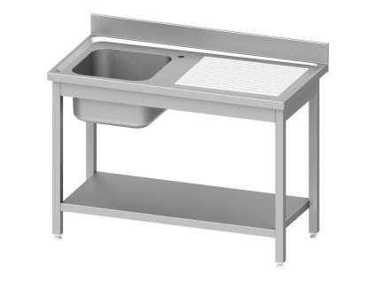 Umývací stôl s drezom vľavo a policou EKO 201 1400x700x850 mm