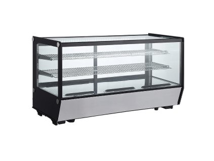 Chladená stolová vitrína 200l - hranatá
