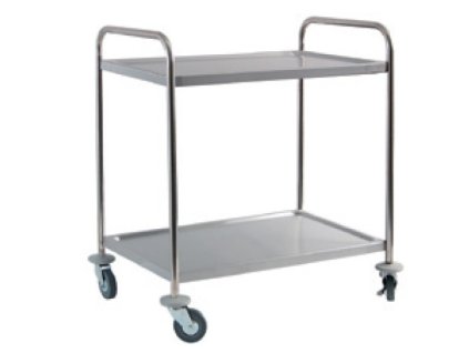 Servisný vozík na kolieskach - 2 poličky