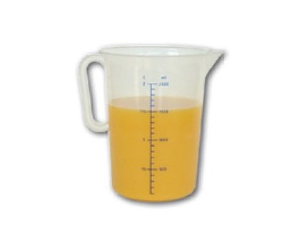 Odmerka číra s modrou mierkou - 0,5 l