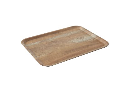 Podnos melamínový veľký – hnedý dub