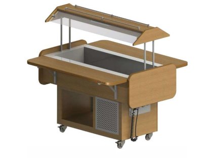 Ohrevný bufetový stôl - 2x GN1/1