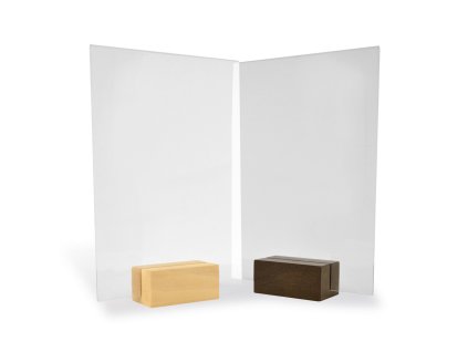 Stojan na menu plexi - A6 natural