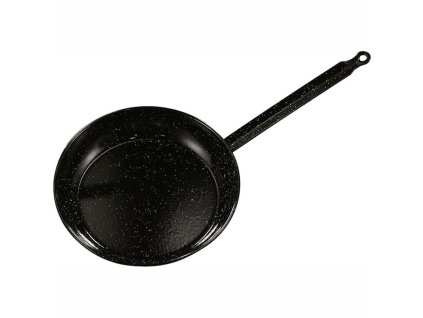 LA IDEAL - Plytká panvica zo smaltovanej uhlíkovej ocele s rukoväťou -   Cm 24