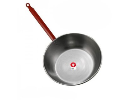 LA IDEAL - Panvica HLBOKÁ z leštenej uhlíkovej ocele s rukoväťou - liter: 1,1 -   Cm 20