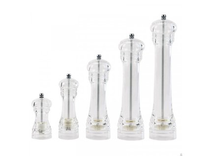 Akrylový mlynček na soľ 10 cm