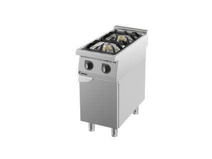 Plynový sporák 900 s 2 horákmi - s dvierkami - 400x900x900 mm